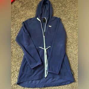 Women’s Helly Hansen Odin Zip Up Fleece Jacket Hood Purple Size XS